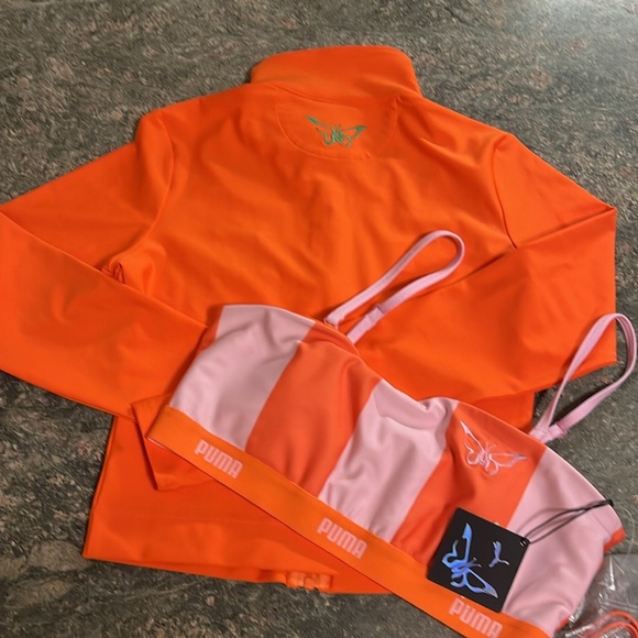 NWT Puma X Dua Lipa Sports Bra and Zip Up Jacket! - Picture 6 of 9
